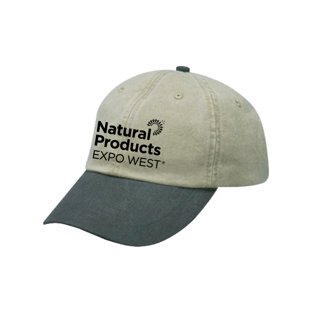 Expo West - Stone/Black Pigment Dyed Low Profile Hat