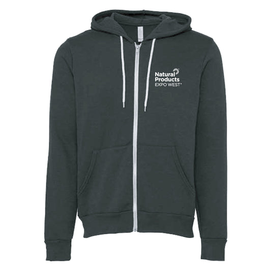 Expo West - Unisex Black Full Zip Hoodie