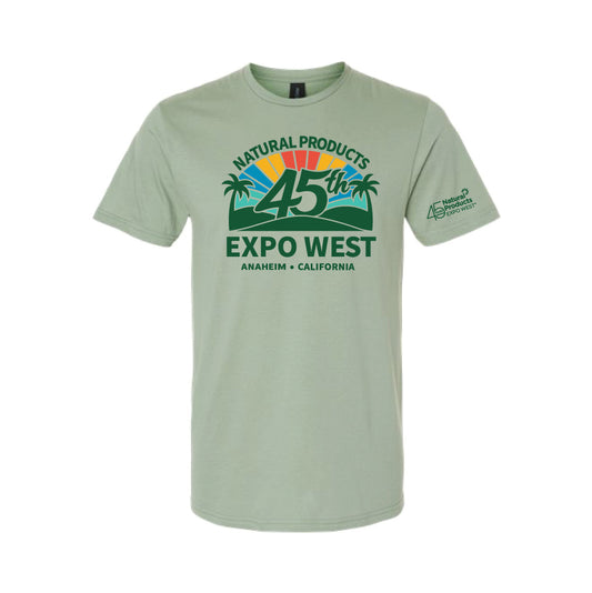 Unisex "45th Anniversary" Sage Green Tee